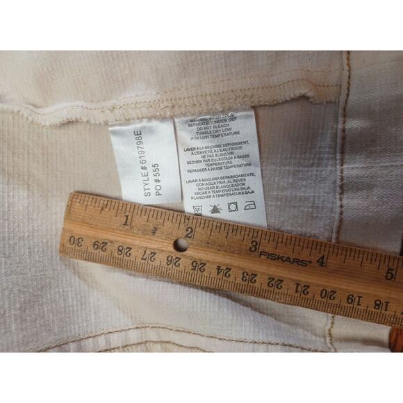 FDJ Bohemian Floral Embroidered Cream Colorful Jacket Stitched Western Size 8 - Picture 6 of 11